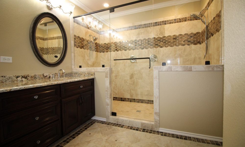 remodeled bathroom shower